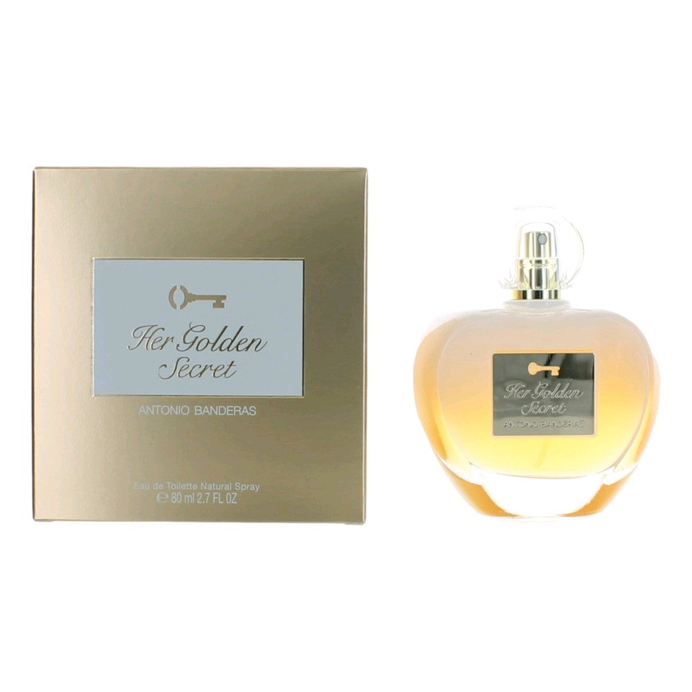 Bottle of Her Golden Secret by Antonio Banderas, 2.7 oz Eau De Toilette Spray for Women